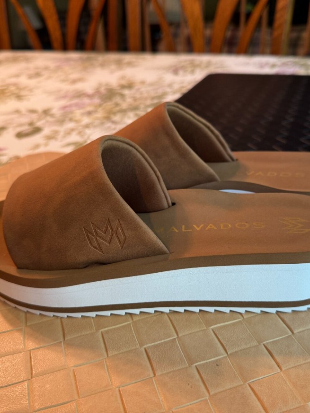 Women's Malvados Gwen Platform Slide Sandals Brown/Dusk 8 - Picture 5 of 8